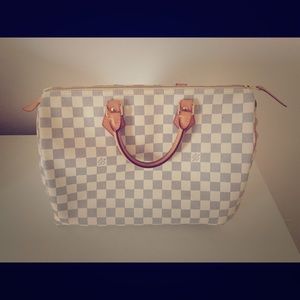 Authentic Louis Vuitton Damier Azur Speedy 35